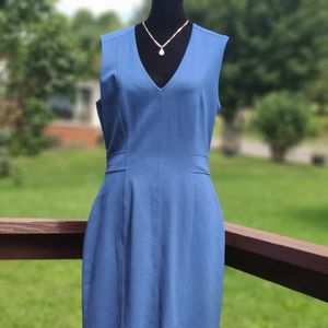 sleeveless sheath dress